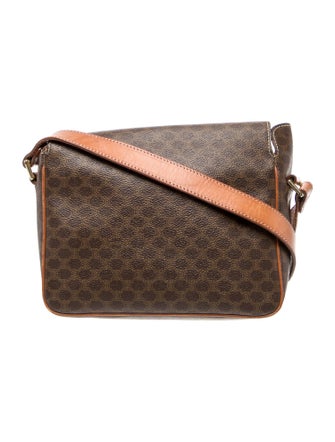 Celine Triomphe Macadam coated canvas shoulder bag