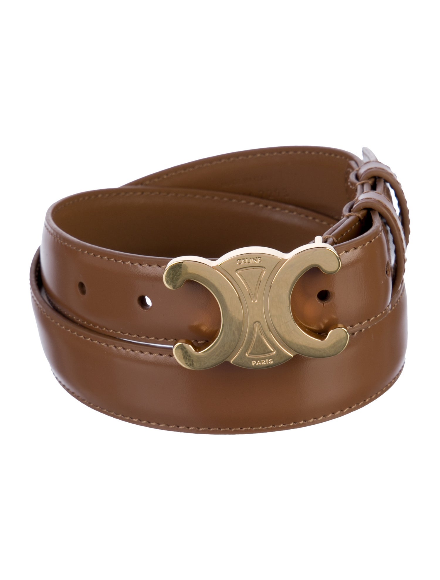 Celine Skinny Leather Waist Belt