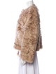 Celine Fuzzy Cardigan Mohair Faux Fur Jacket