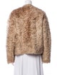 Celine Fuzzy Cardigan Mohair Faux Fur Jacket