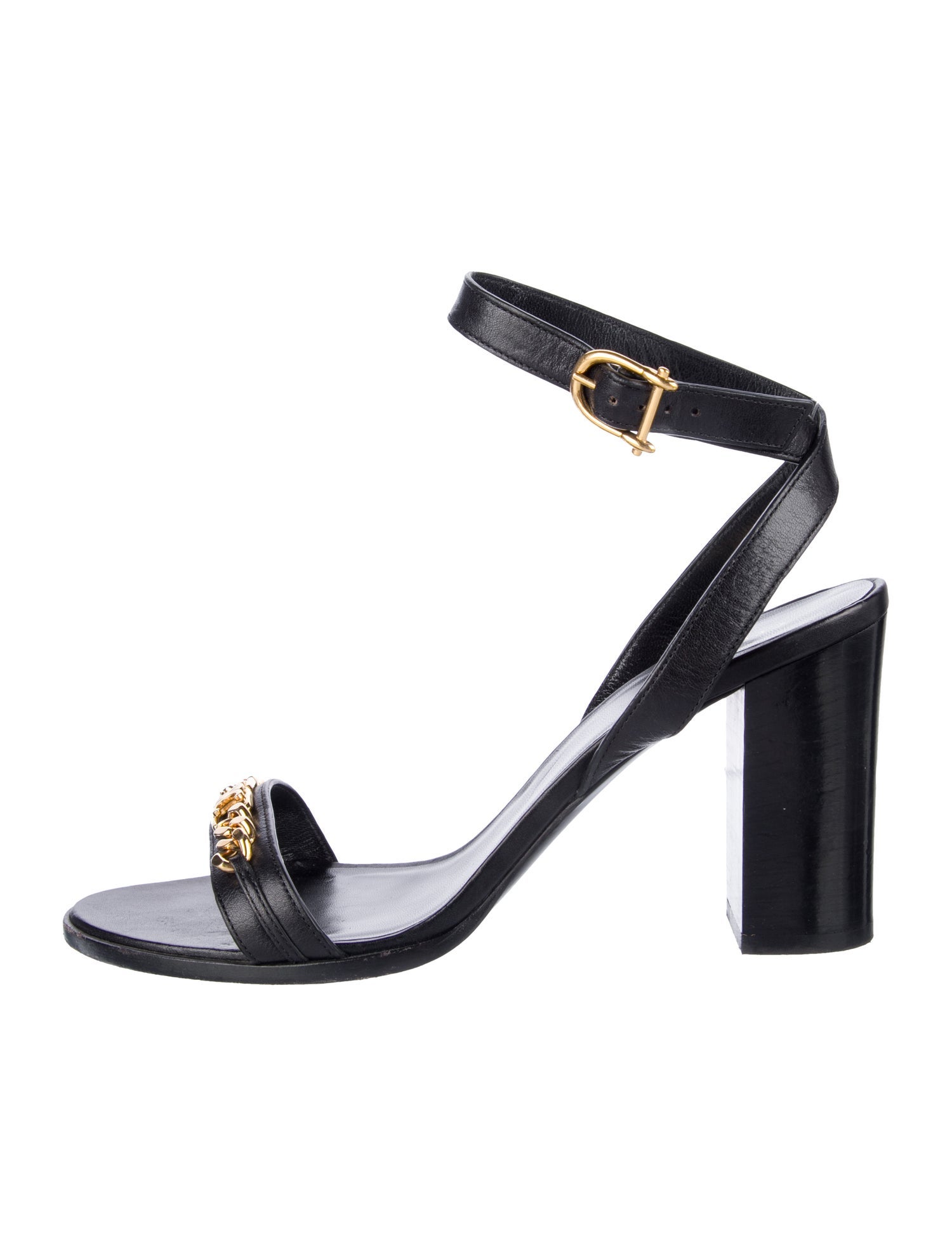 Celine Triomphe Leather Sandals