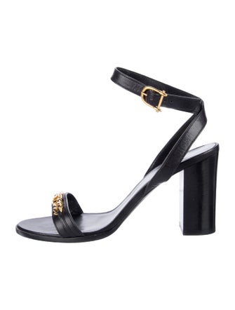 Celine Triomphe Leather Sandals