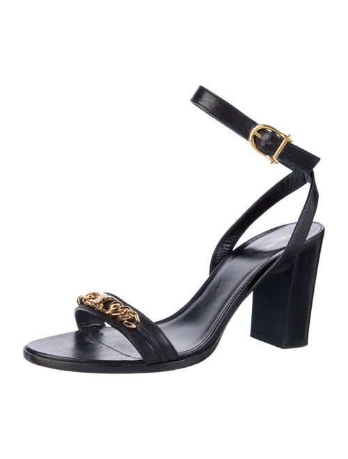 Celine Triomphe Leather Sandals