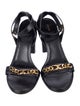 Celine Triomphe Leather Sandals