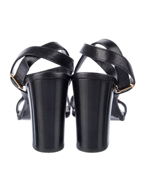 Celine Triomphe Leather Sandals