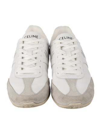 Celine Leather Colorblock Pattern Sneakers