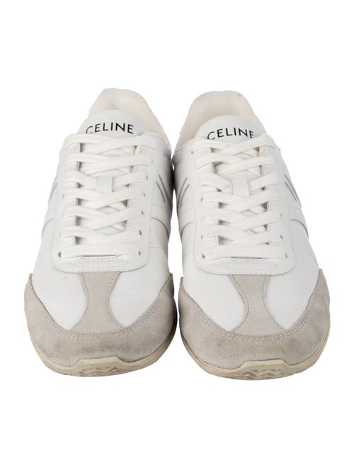 Celine Leather Colorblock Pattern Sneakers