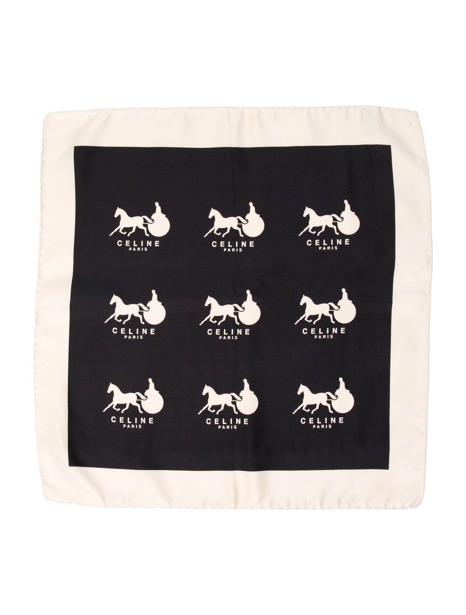 Celine Silk Floral Print Scarf