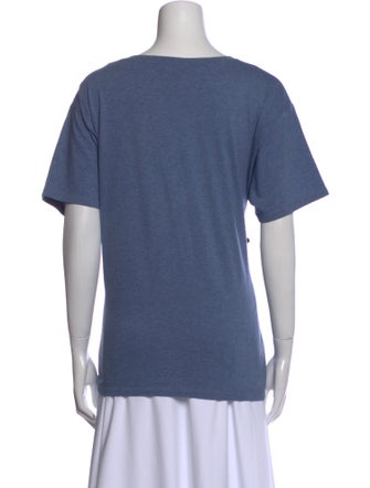 Celine Graphic Print Scoop Neck T-Shirt