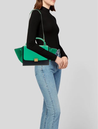 Celine Leather Trapeze Small