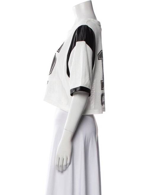 Celine 2023 16 Logo Mesh Jersey Crop Top