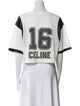 Celine 2023 16 Logo Mesh Jersey Crop Top