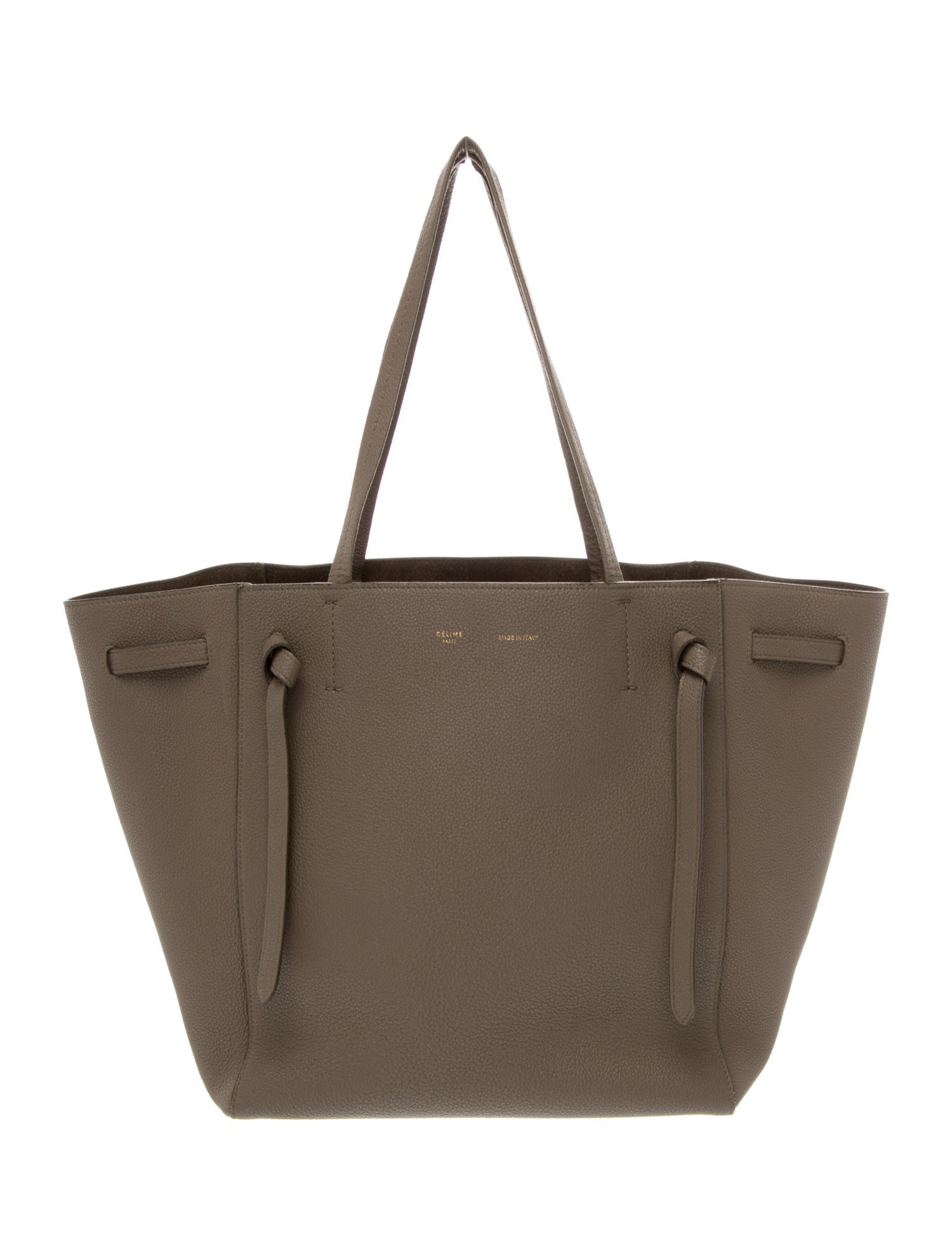 Celine Leather Cabas Phantom w/Belt Small