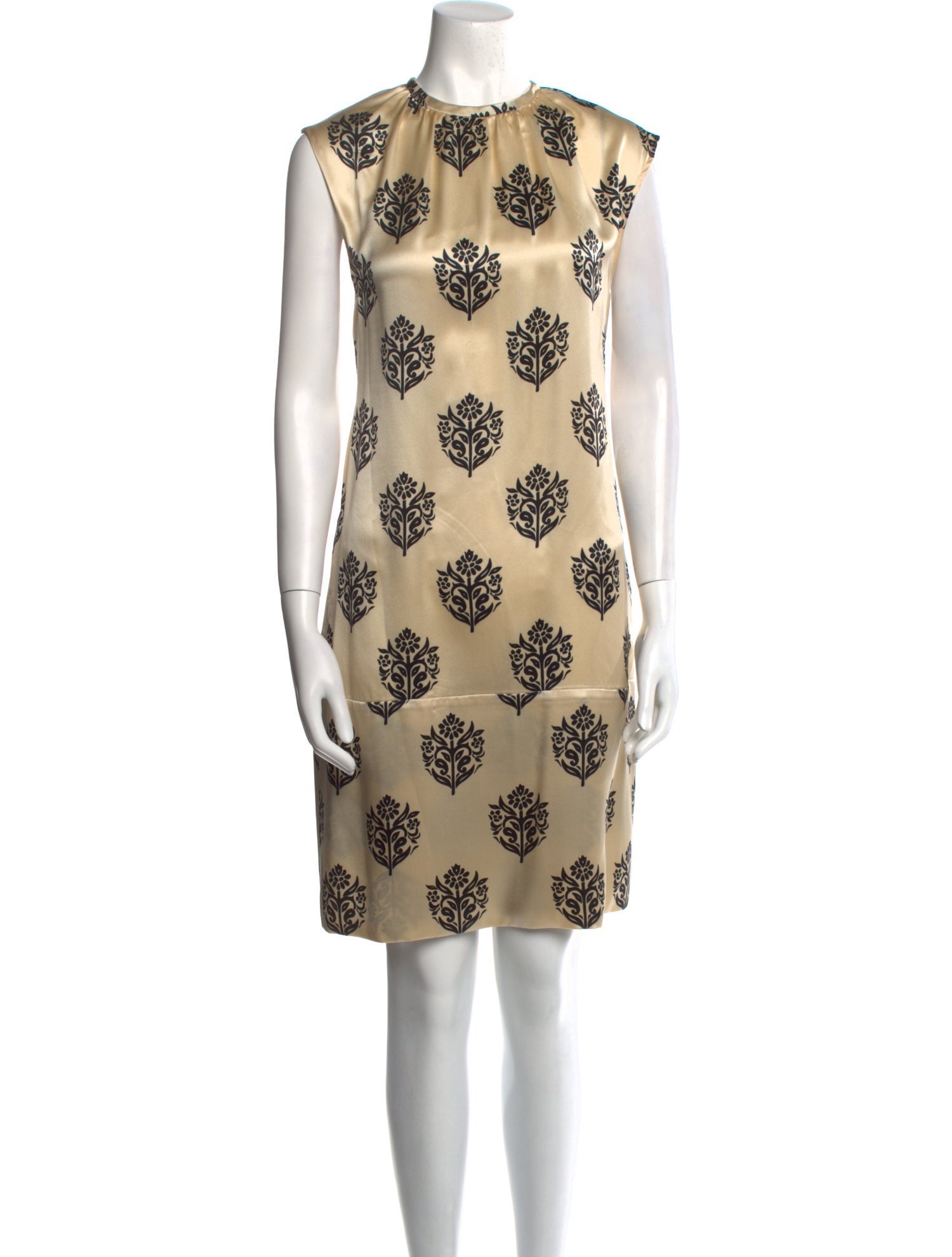 Celine Silk Knee-Length Dress