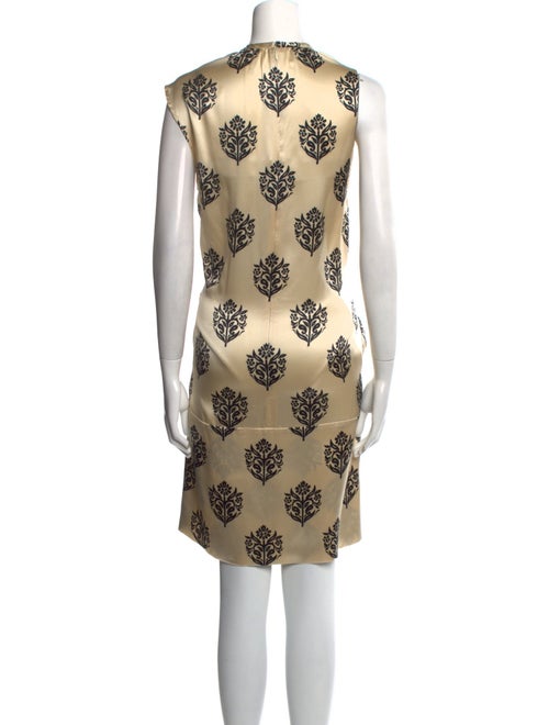 Celine Silk Knee-Length Dress