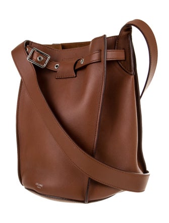 Celine Leather Big Bucket w/Strap