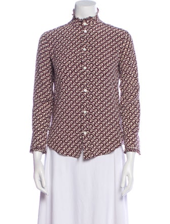 Celine Silk Printed Blouse