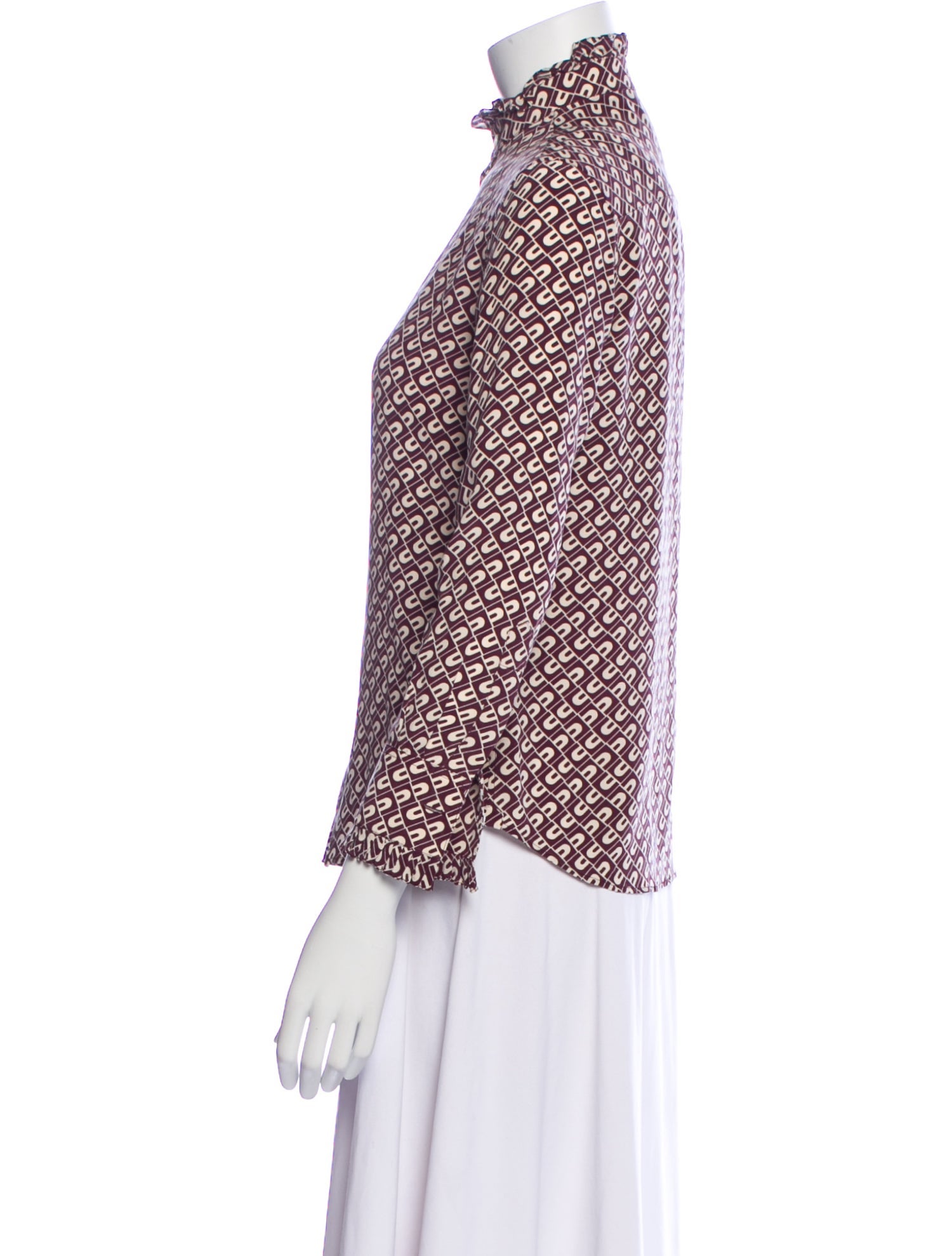 Celine Silk Printed Blouse