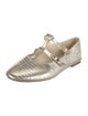 Celine Embossed Leather Mary Jane Flats