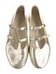 Celine Embossed Leather Mary Jane Flats