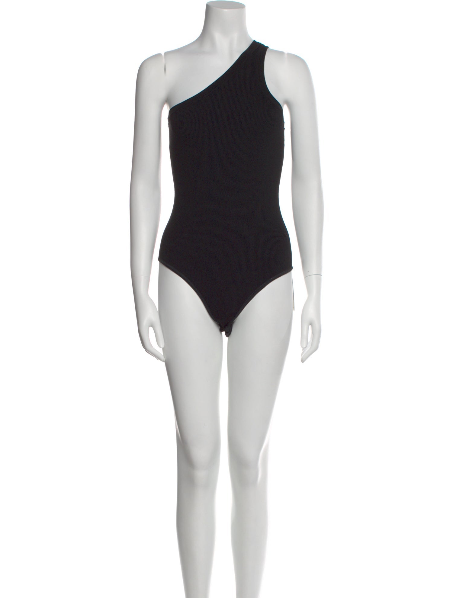 Celine Triomphe One-Shoulder Bodysuit Wool Bodysuit