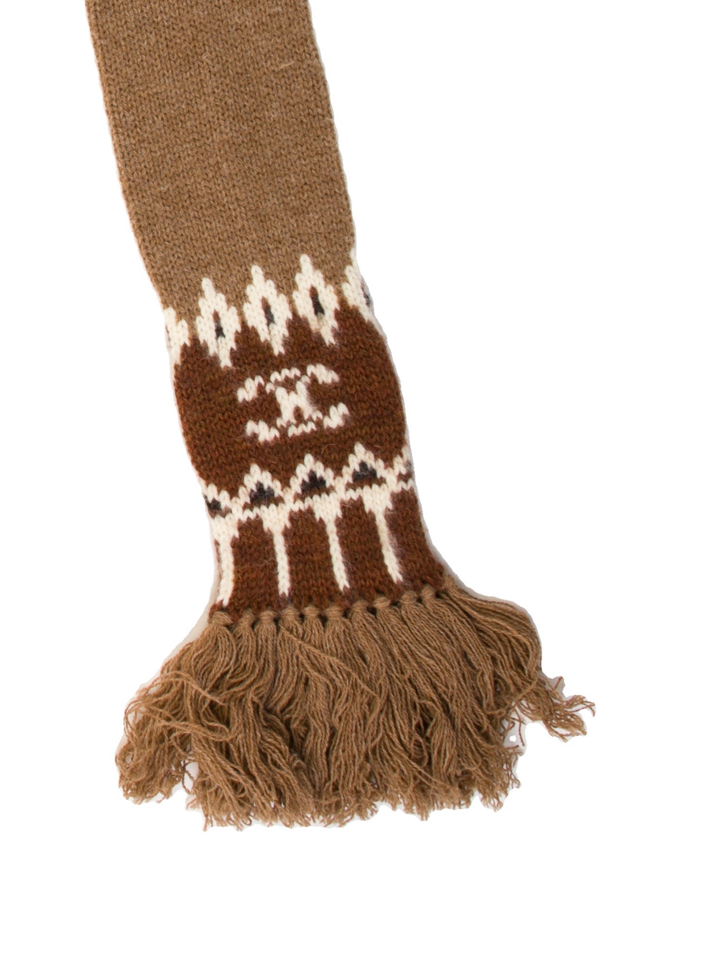 Celine Wool Patterned Scarf