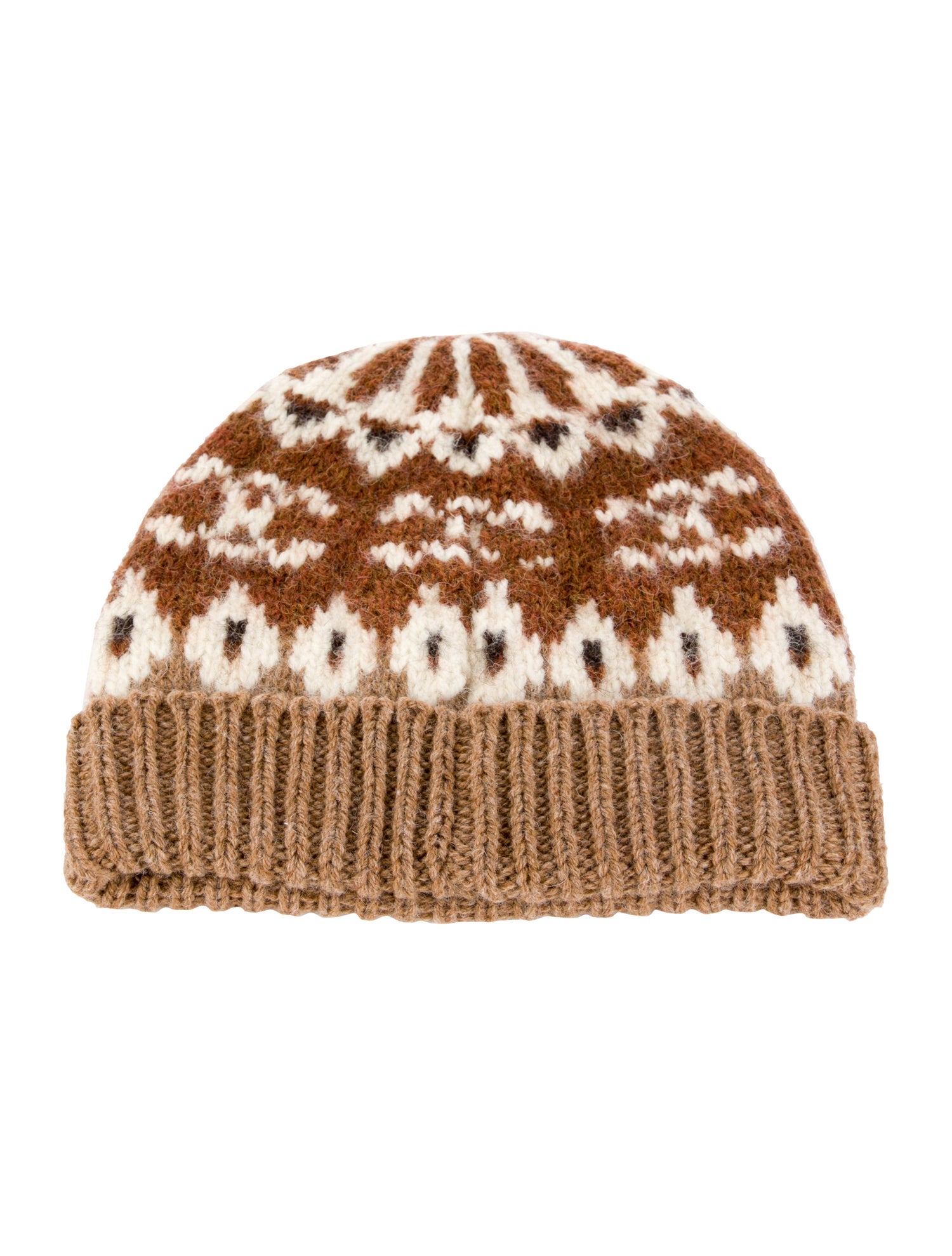 Celine Triomphe Wool Knit Beanie