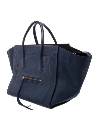 Celine Suede Luggage Phantom Medium