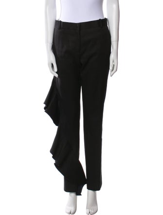 Celine Ruffle Accent Straight Leg Pants