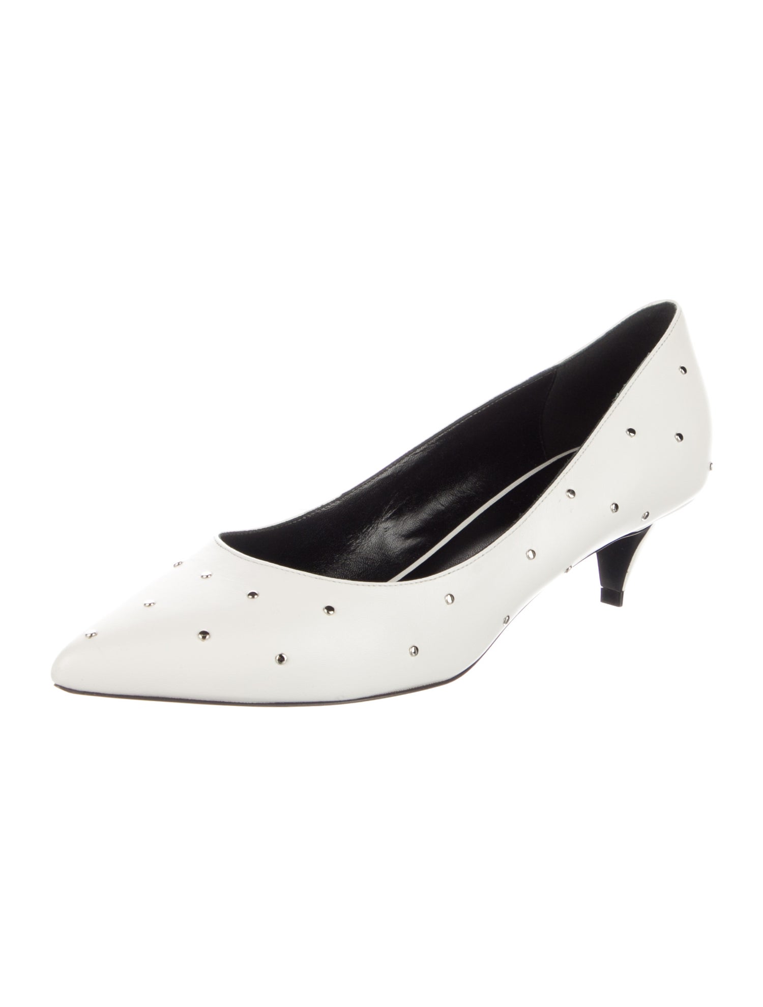 Celine Leather Studded Accents Pumps