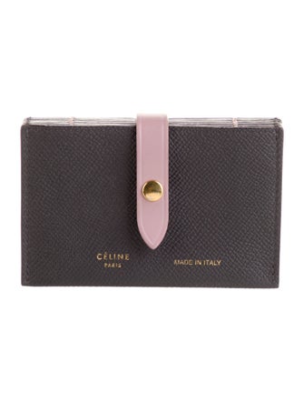 Celine Accordion Card Case Leather Card Holder
