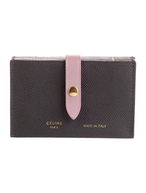 Celine Accordion Card Case Leather Card Holder