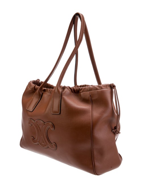 Celine Triomphe Cabas Drawstring Cuir Medium