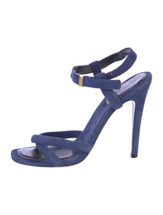 Celine Suede Slingback Sandals