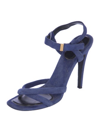 Celine Suede Slingback Sandals
