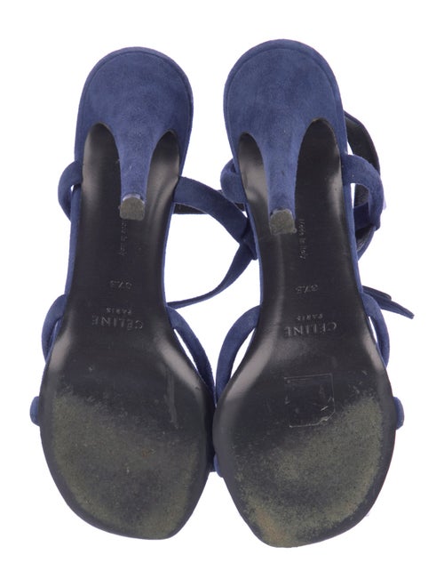 Celine Suede Slingback Sandals