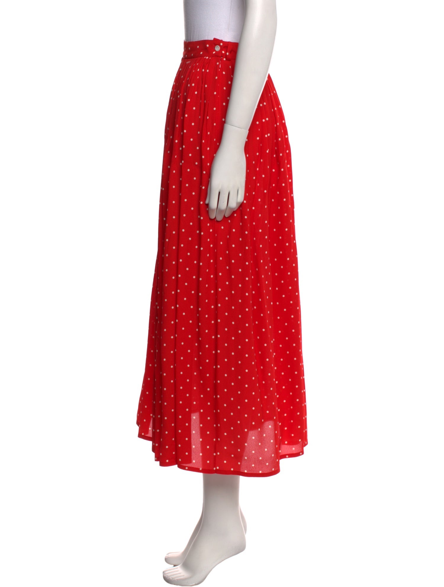 Celine Polka Dot Midi Length Skirt