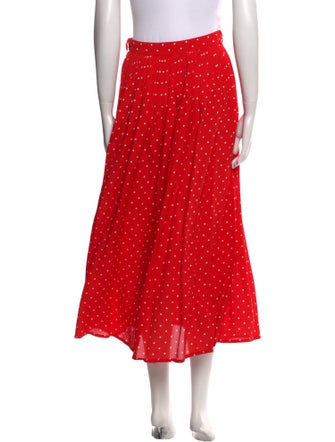 Celine Polka Dot Midi Length Skirt