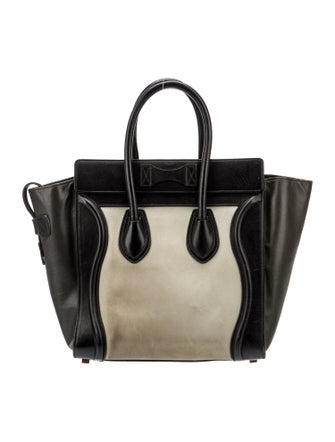 Celine Leather Luggage Micro