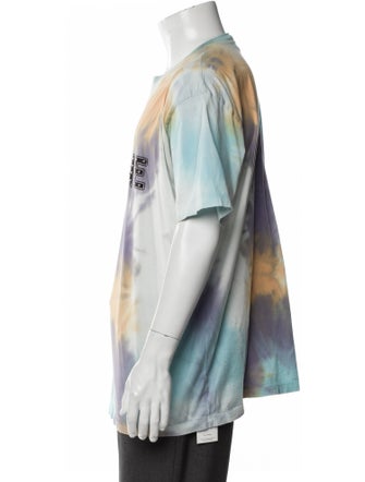 Celine Tie-Dye Print Crew Neck T-Shirt