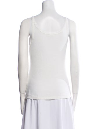 Celine Buttoned Tank Silk Top