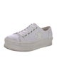 Celine Canvas Leather Trim Embellishment Sneakers