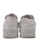 Celine Canvas Leather Trim Embellishment Sneakers