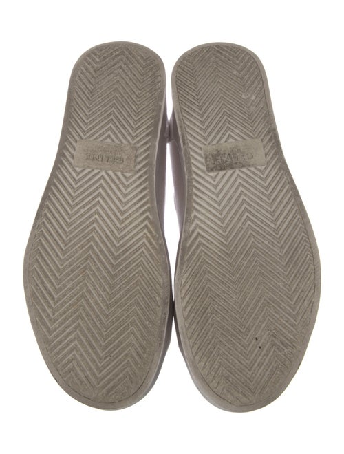 Celine Canvas Leather Trim Embellishment Sneakers