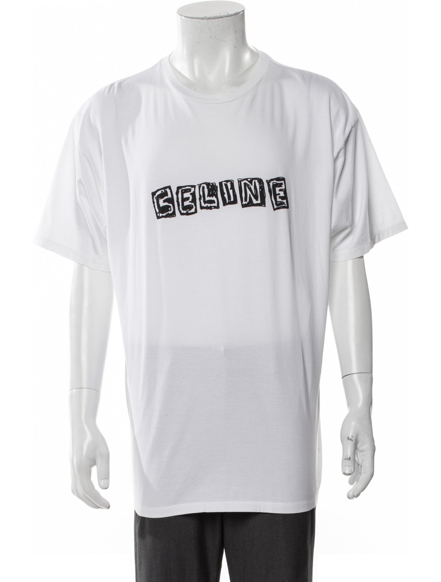 Celine Graphic Print Crew Neck T-Shirt