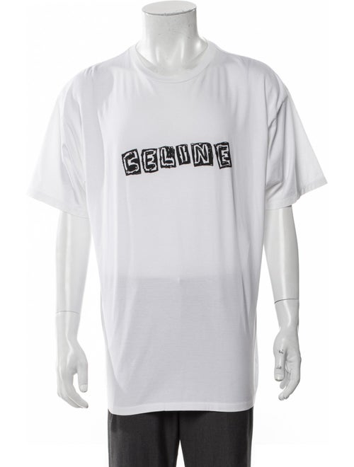Celine Graphic Print Crew Neck T-Shirt