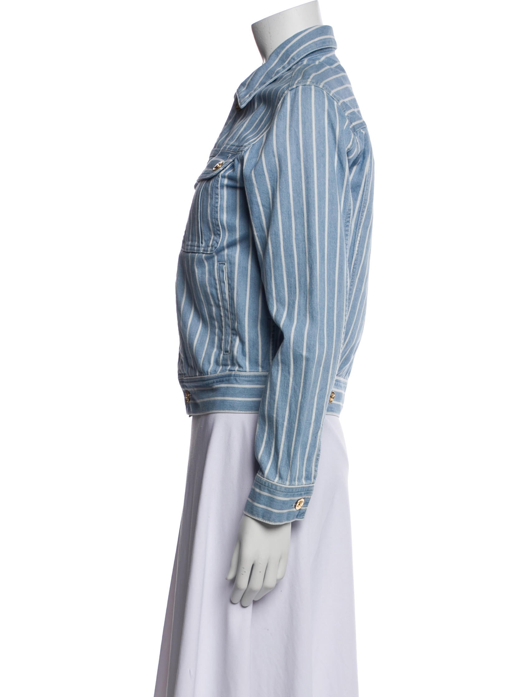 Celine Striped Denim Jacket