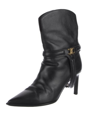 Celine Leather Western Boots
