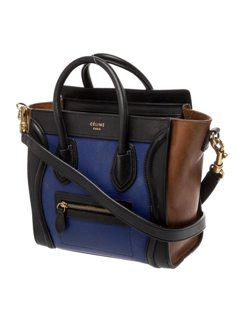 Celine Leather Luggage Nano