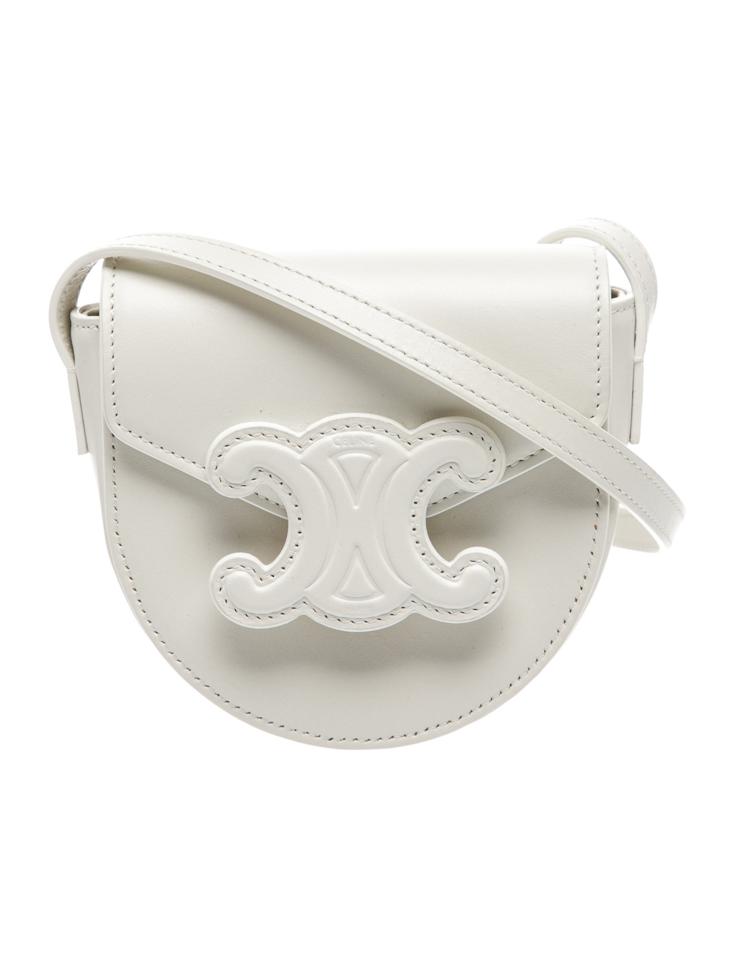 Celine Leather Besace Triomphe Mini 2022